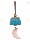 Celestial Whisper Ceramic Moon Chime