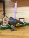The Watchful One — Bird Taper Candle Holder